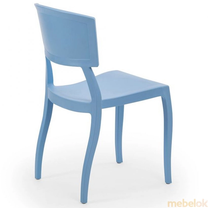стул с видом в обстановке (Стул Orient голубой)