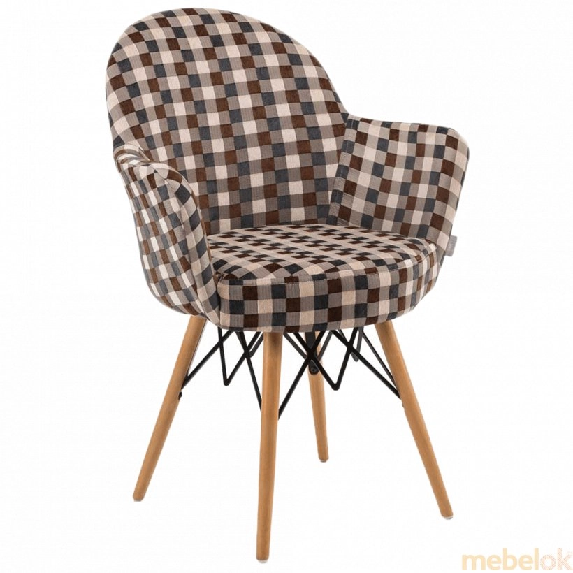 Кресло Gora-V ножки буковые, сиденье с тканью ARTNUVO 46094 - V5