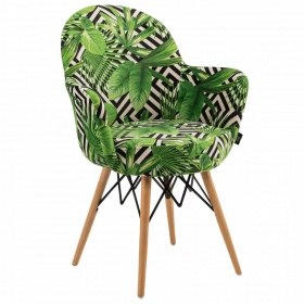 Кресло Gora-V ножки буковые, сиденье с тканью VOKATO