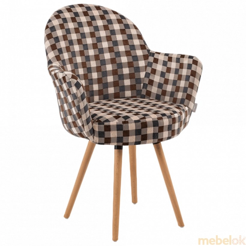 Кресло Gora-N ножки буковые, сиденье с тканью ARTNUVO 46094 - V5