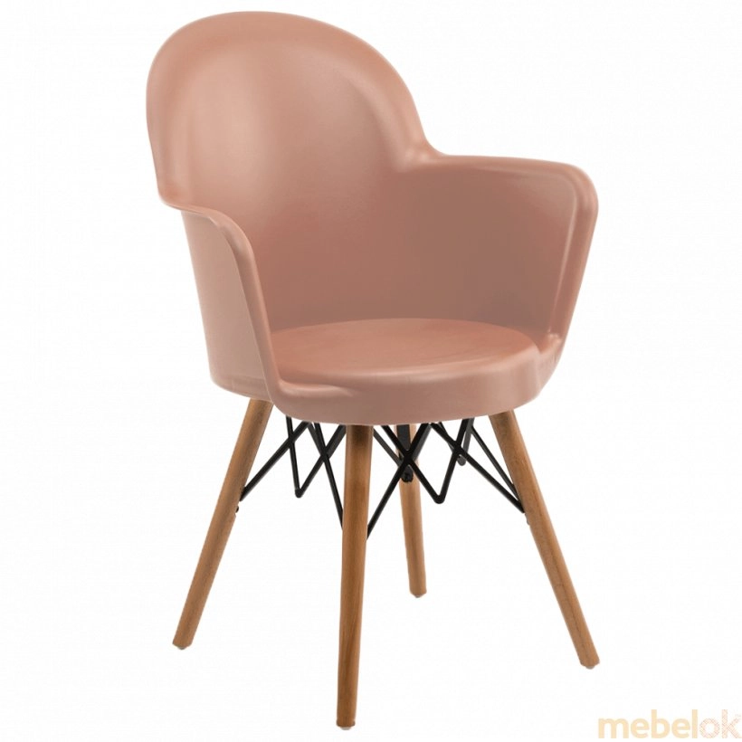 Крісло Gora-V ніжки букові світло коричневе