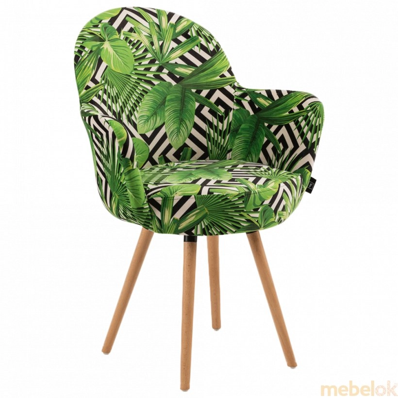 Кресло Gora-N ножки буковые, сиденье с тканью VOKATO