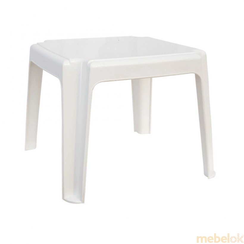 Столик для шезлонга Irak Plastik 45x45 білий