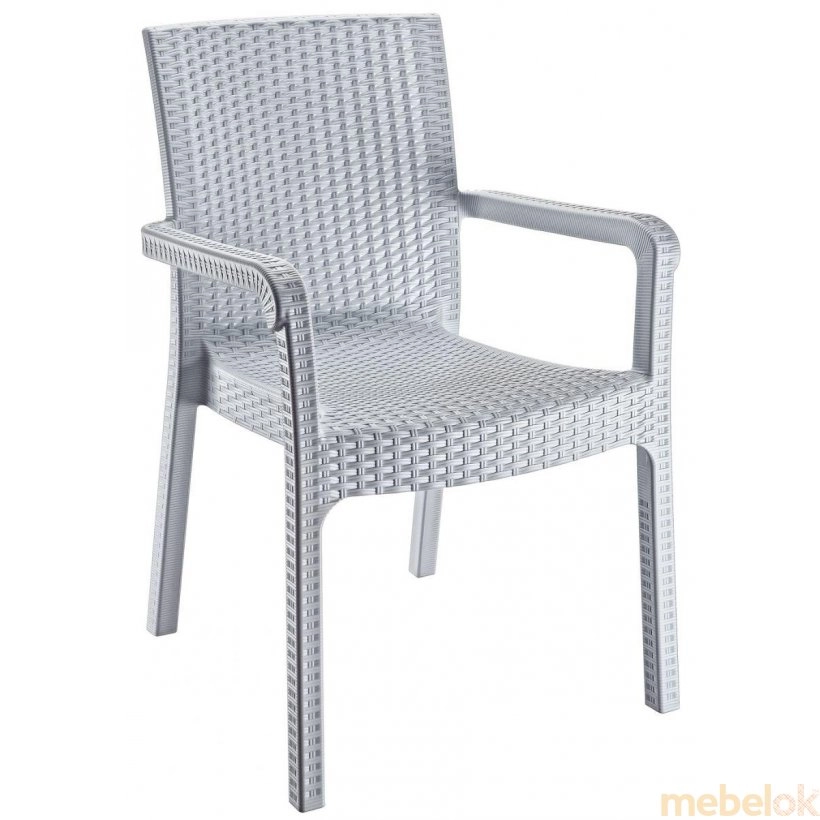 Кресло Markiz под ротанг серый