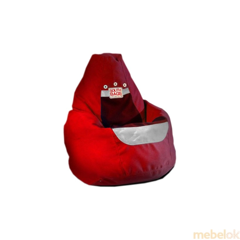Кресло-мешок Груша Трехцветная красное