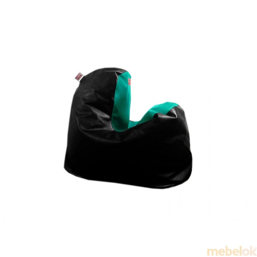 Кресло-мешок Минимал L черно-зеленое