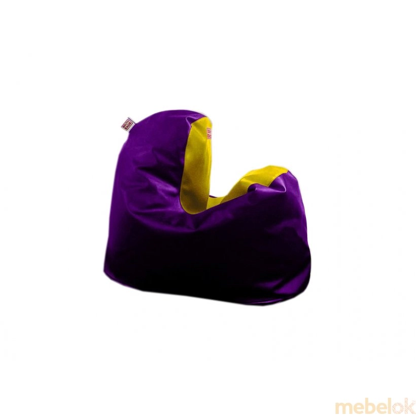 Кресло-мешок Минимал L фиолетово-желтое