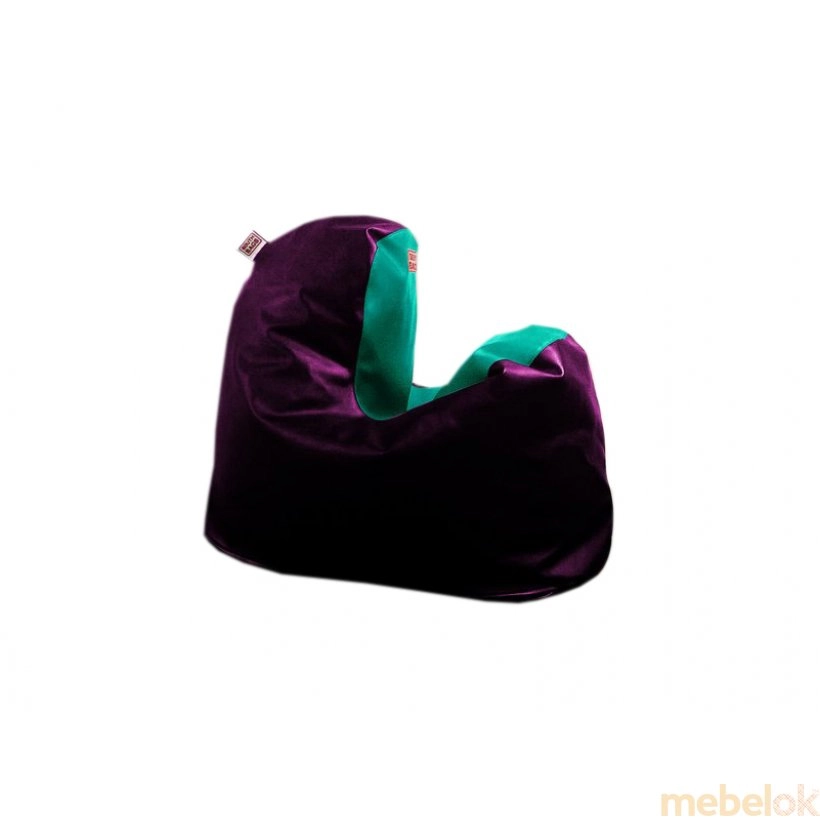 Кресло-мешок Минимал L фиолетово-бирюзовое