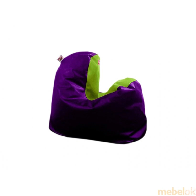 Кресло-мешок Минимал L фиолетово-зеленое