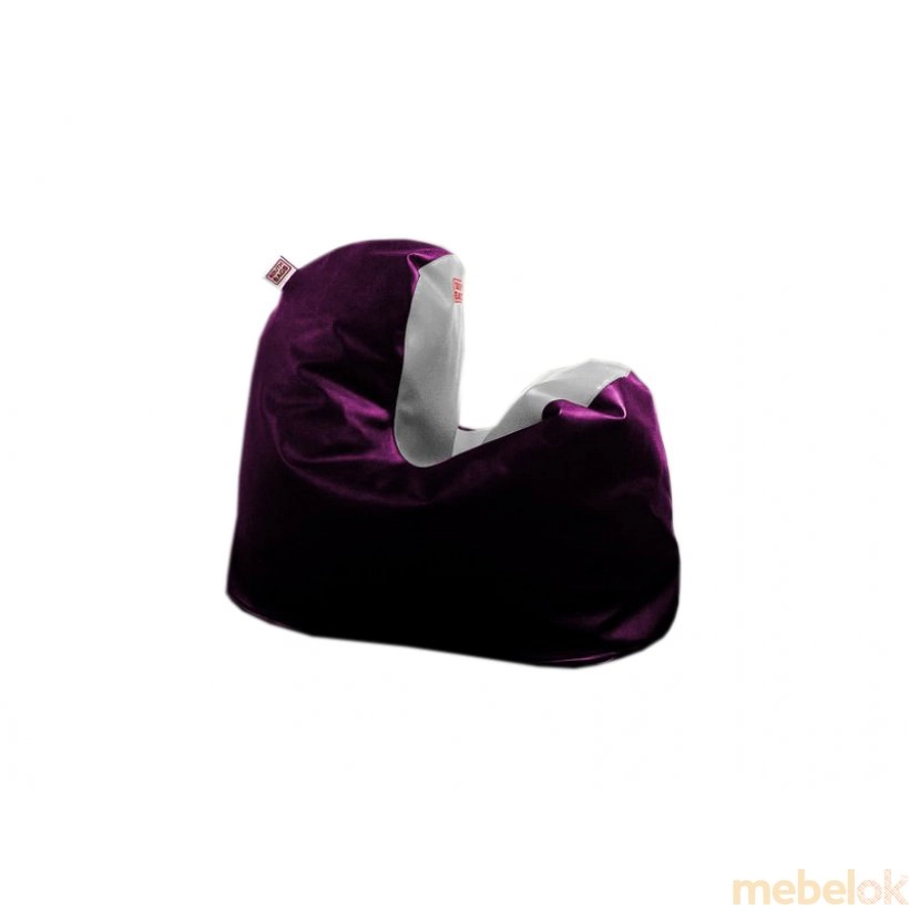 Кресло-мешок Минимал L фиолетово-серое