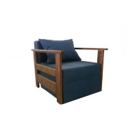 Кресло-кровать Драгош в ткани мебтекс оскар 16 (подлокотники в цвете орех светлый)