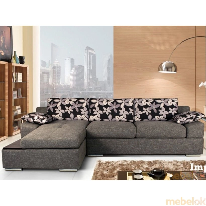 диван с видом в обстановке (Угловой диван Impreza-2)