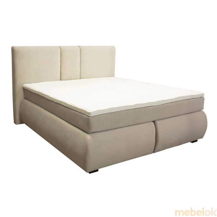 Кровать Джет 160 см серо-бежевый