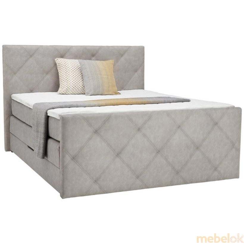 Кровать Флоренция 180 см серый с другого ракурса