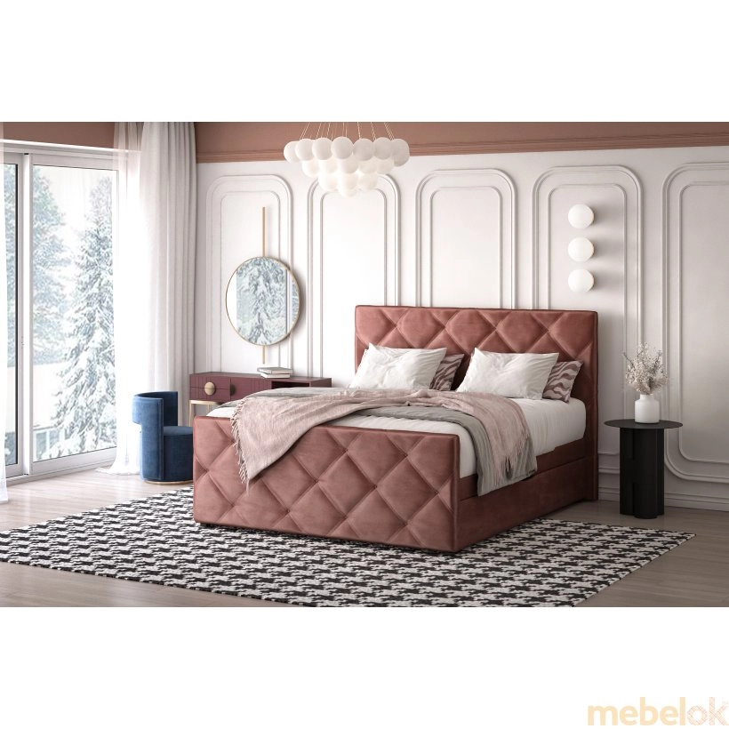 Кровать Флоренция 180 см серый