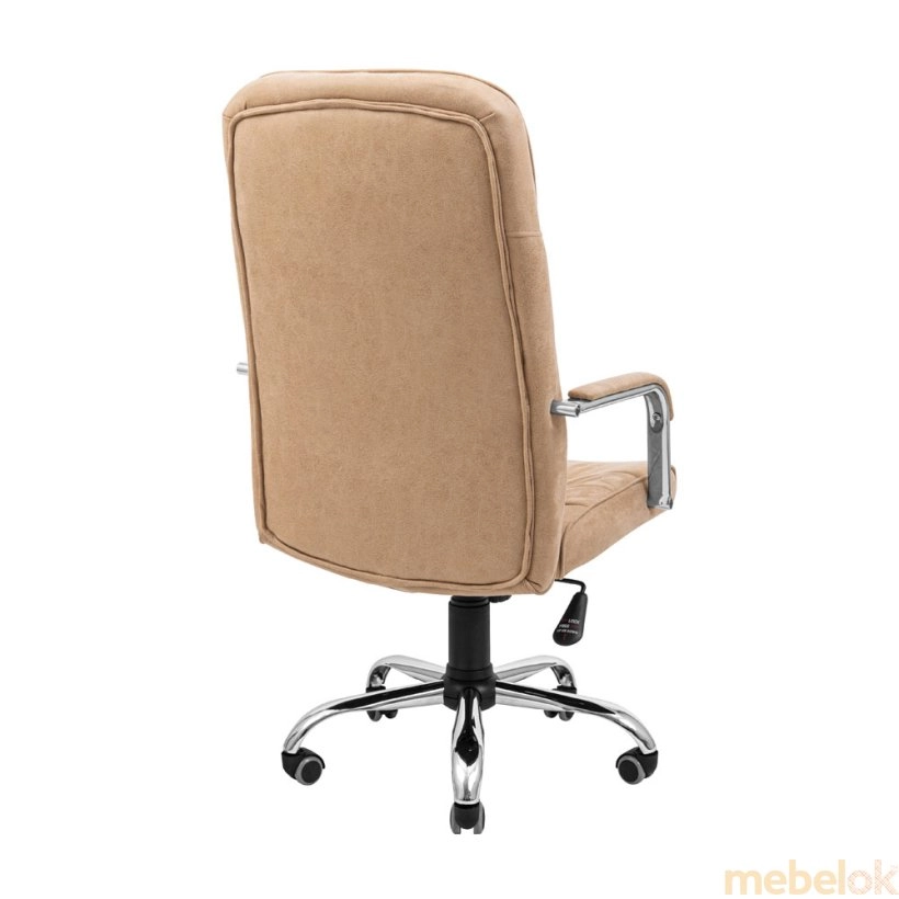 стілець з виглядом в обстановці (Кресло Лион Ю Хром M-1 (Tilt) Амели Беж)