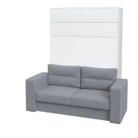 Шкаф-кровать-диван Smartmebel JUPITER-160 NEW (160 см х 200 см Нимфея Альба) (N 100-40)