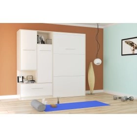 Комплект мебели со шкафом-кровать HELFER и пеналом Нимфея Альба