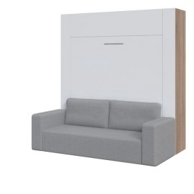Шкаф-кровать-диван Smartmebel ISIDA-180 (180 см х 200 см Нимфея Альба) (N 100-50)