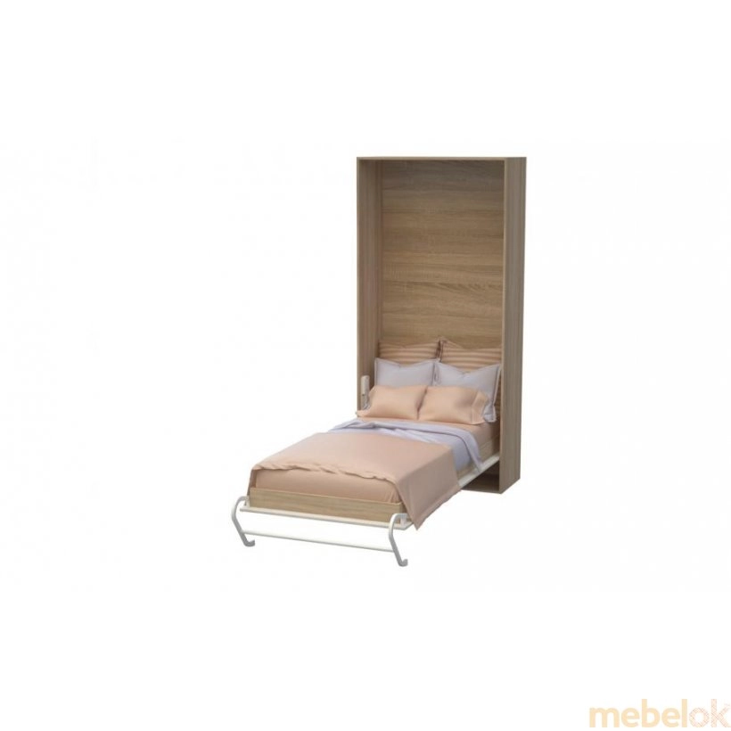 кровать с видом в обстановке (Комплект мебели со шкафом-кроватью Helfer 90 V)