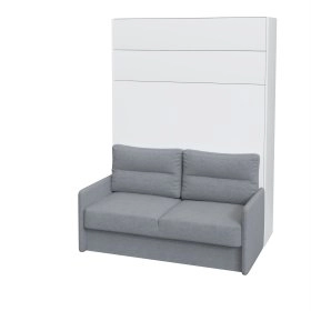 Шкаф-кровать-диван Smartmebel JUPITER-160 (160 см х 200 см Нимфея Альба) (N 100-37)