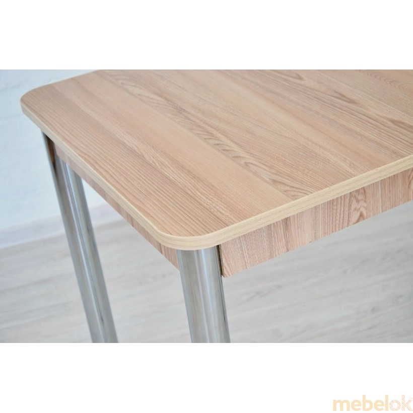 Комплект Классик стол и 2 табурета Хром/Ясень от фабрики Tavol (Тавол)