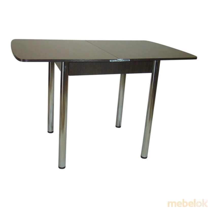 Комплект Овале стол раскладной и 3 табурета Хром/Венге от фабрики Tavol (Тавол)