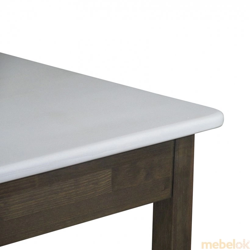 комплект стіл + стілець з виглядом в обстановці (Комплект Легно Стіл та 4 табурета білий)
