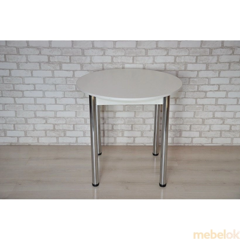 Комплект Крег D800 стол и 3 стула Хром/Белый от фабрики Tavol (Тавол)