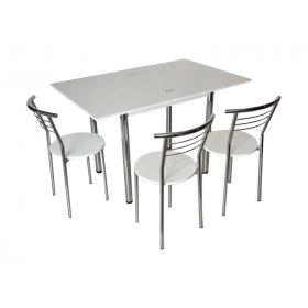 Комплект Ретта стіл розкладний та 3 стільці