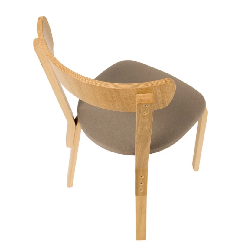 стілець з виглядом в обстановці (Стілець Scandi Soft Дуб Мальмо 08 (бежевий))
