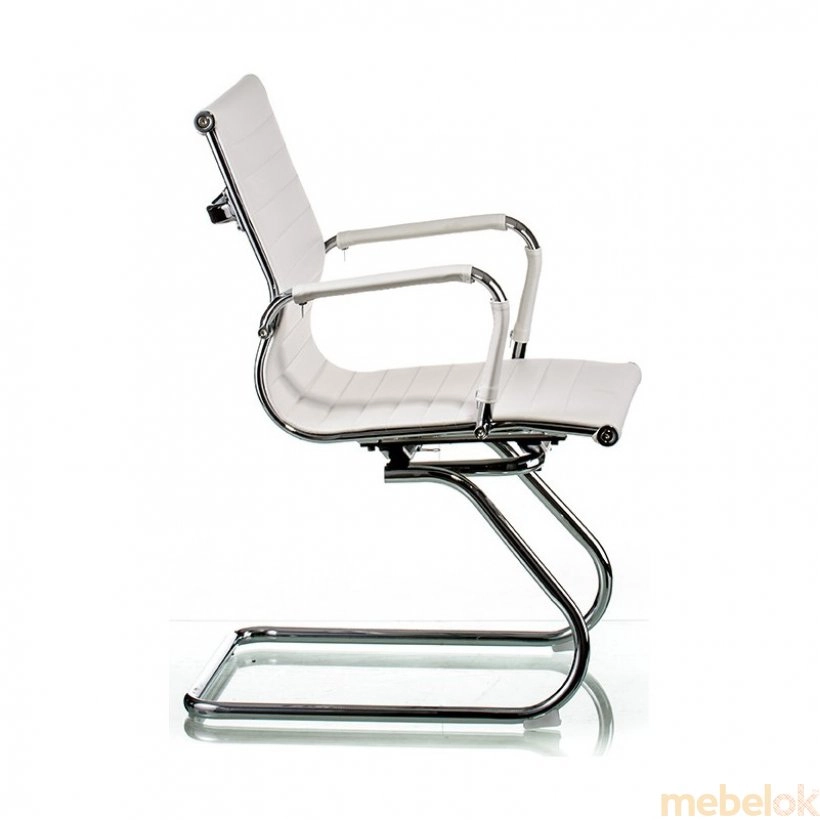 стул с видом в обстановке (Кресло Solano office artleather white)