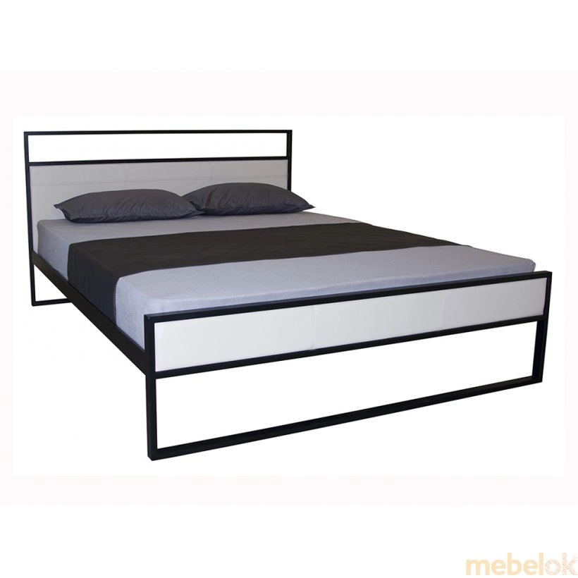 Кровать NARVA 140х200 black-white