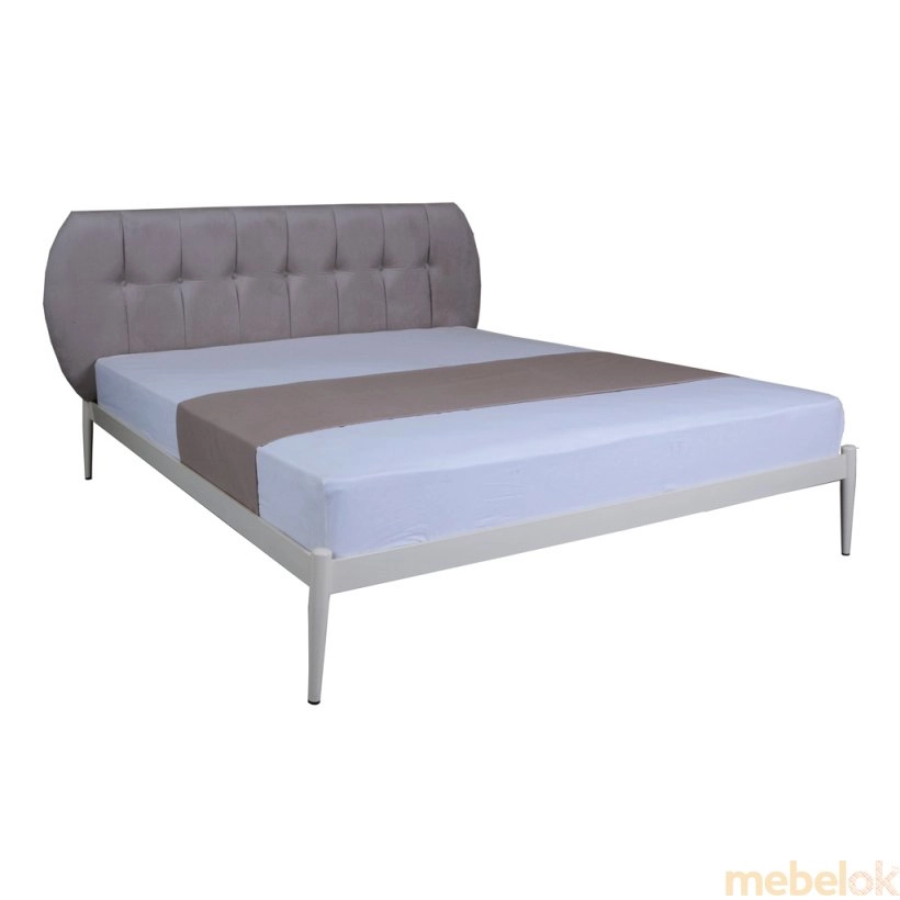 ліжко з виглядом в обстановці (Кровать Eagle CLEO 160x200 beige)