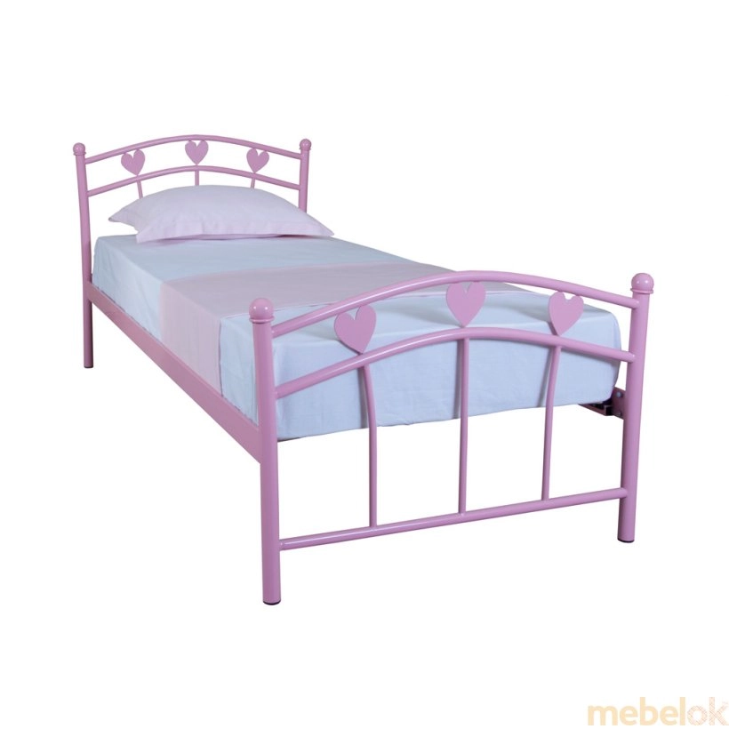 Детская односпальная кровать Eagle MARLENA 90х200 pink