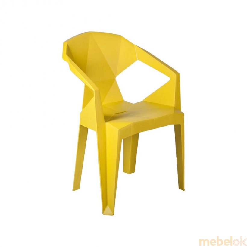 стул с видом в обстановке (Кресло пластиковое Muze Mandarin Plastic)