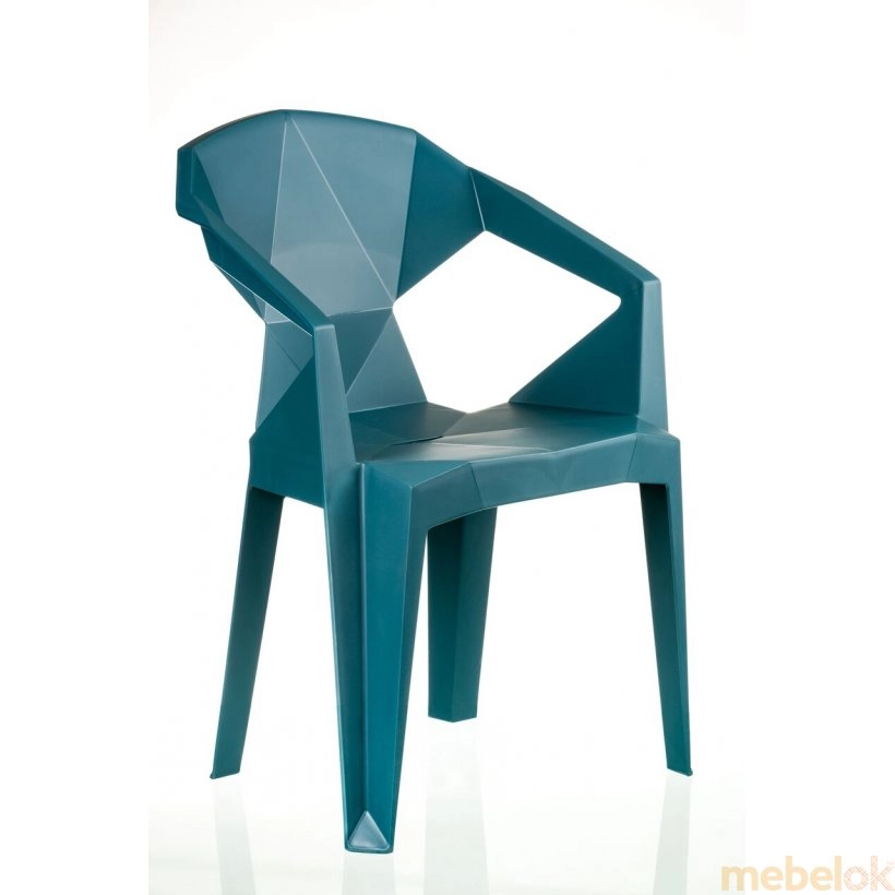 Кресло пластиковое Muze Mandarin Plastic с другого ракурса