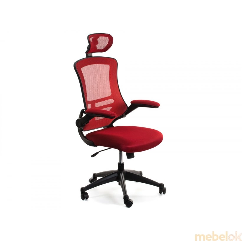 Крісло офісне Данте в червоному кольорі