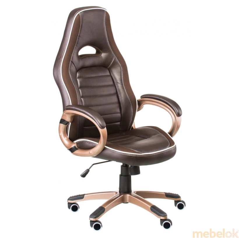стілець з виглядом в обстановці (Крісло офісне Aries brown)