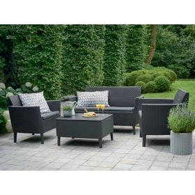 Комплект садовой мебели Salemo set сірий