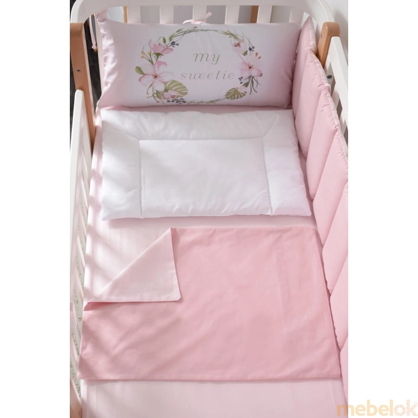 Комплект постельного белья Flamingo pink New 6 единиц с другого ракурса