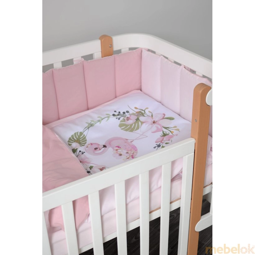 текстиль с видом в обстановке (Комплект постельного белья Flamingo pink New 6 единиц)