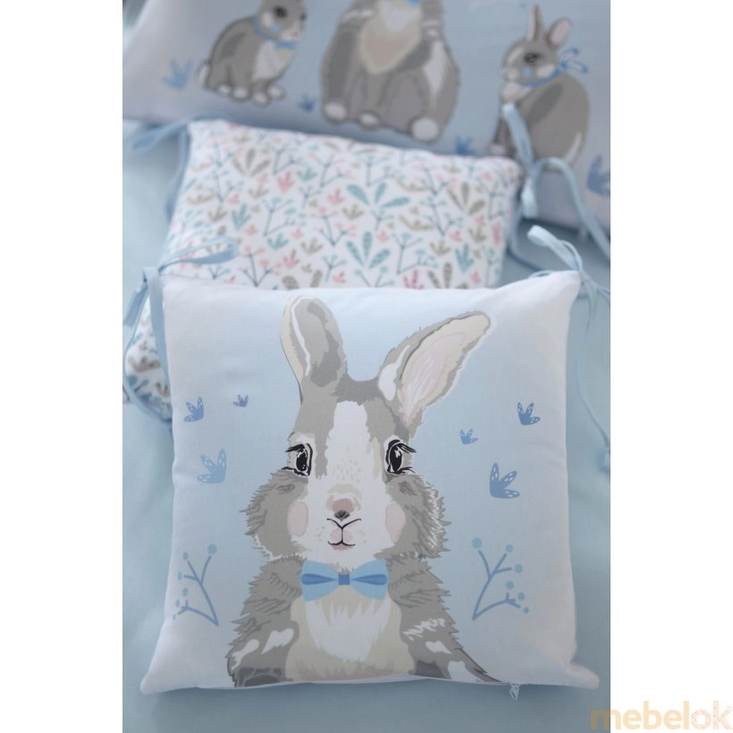 Комплект постельного белья Summer Bunny blue New 6 единиц с другого ракурса
