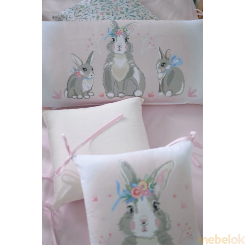 Комплект постільної білизни Summer Bunny pink New 6 одиниць від фабрики Верес (Veres)