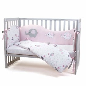 Комплект постельного белья Elephant family pink 6 единиц