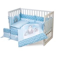 Комплект постельного белья Summer Bunny blue 6 единиц