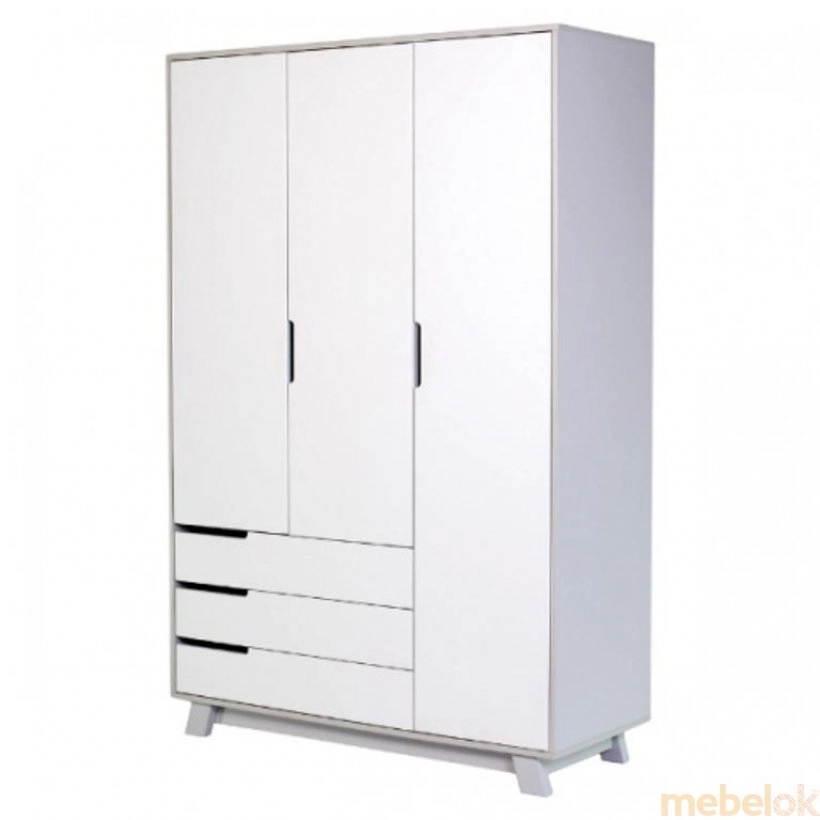 Шкаф 1200Я Манхеттен бело-серый от фабрики Верес (Veres)