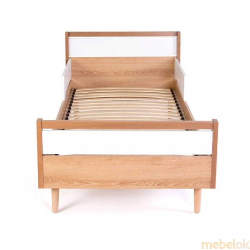 ліжко з виглядом в обстановці (Ліжко підліткове Нью-Йорк 190 -біло-буковий)