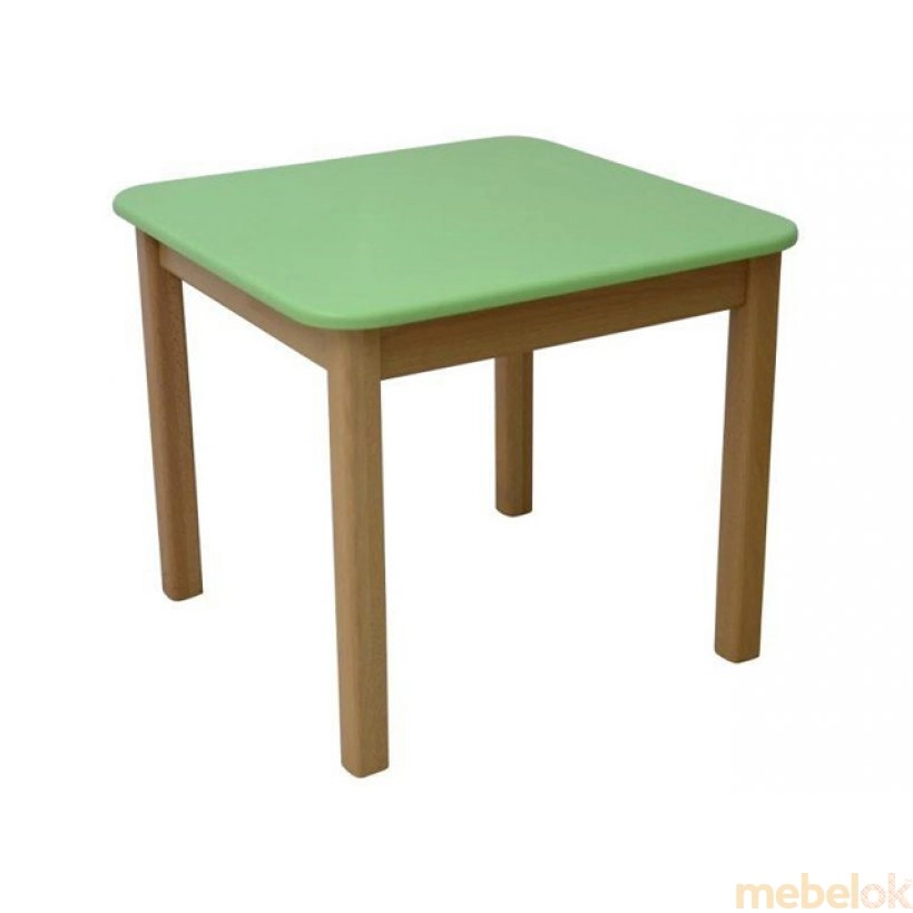 Детский столик зеленый