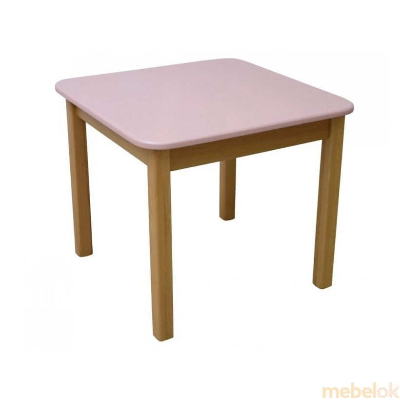 Дитячий рожевий столик